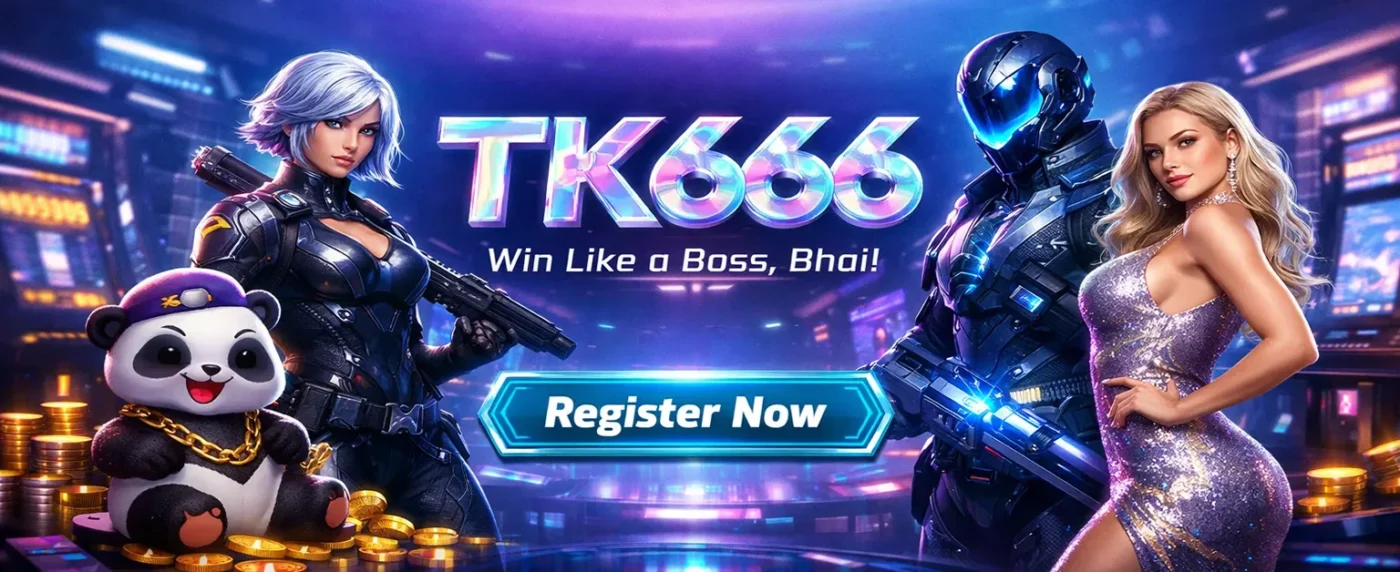 TK666 banner web designed for homepage promotion and to showcase the platform’s online services.